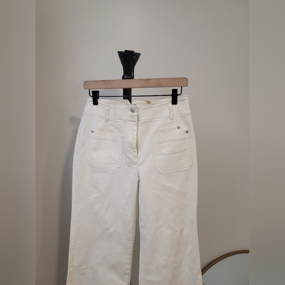 Maeve The Collette Pant in White Size 27 - Picture 2 of 11